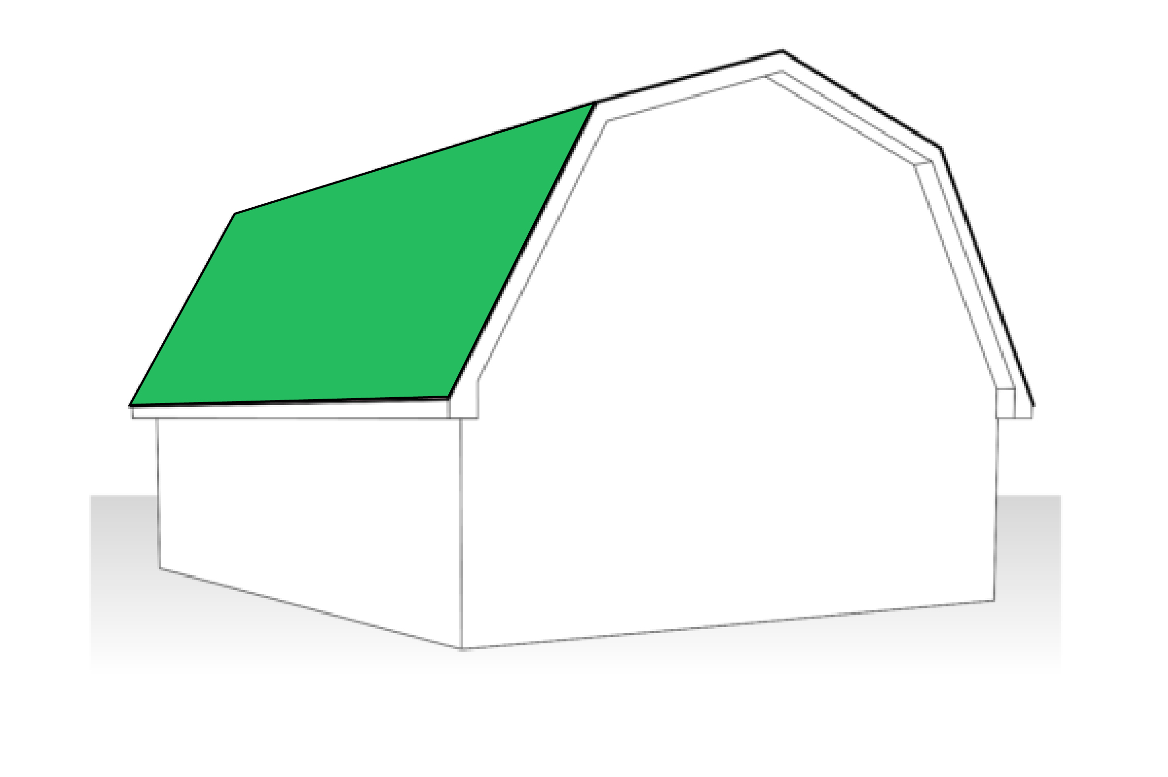 Gambrel Roof Illustration
