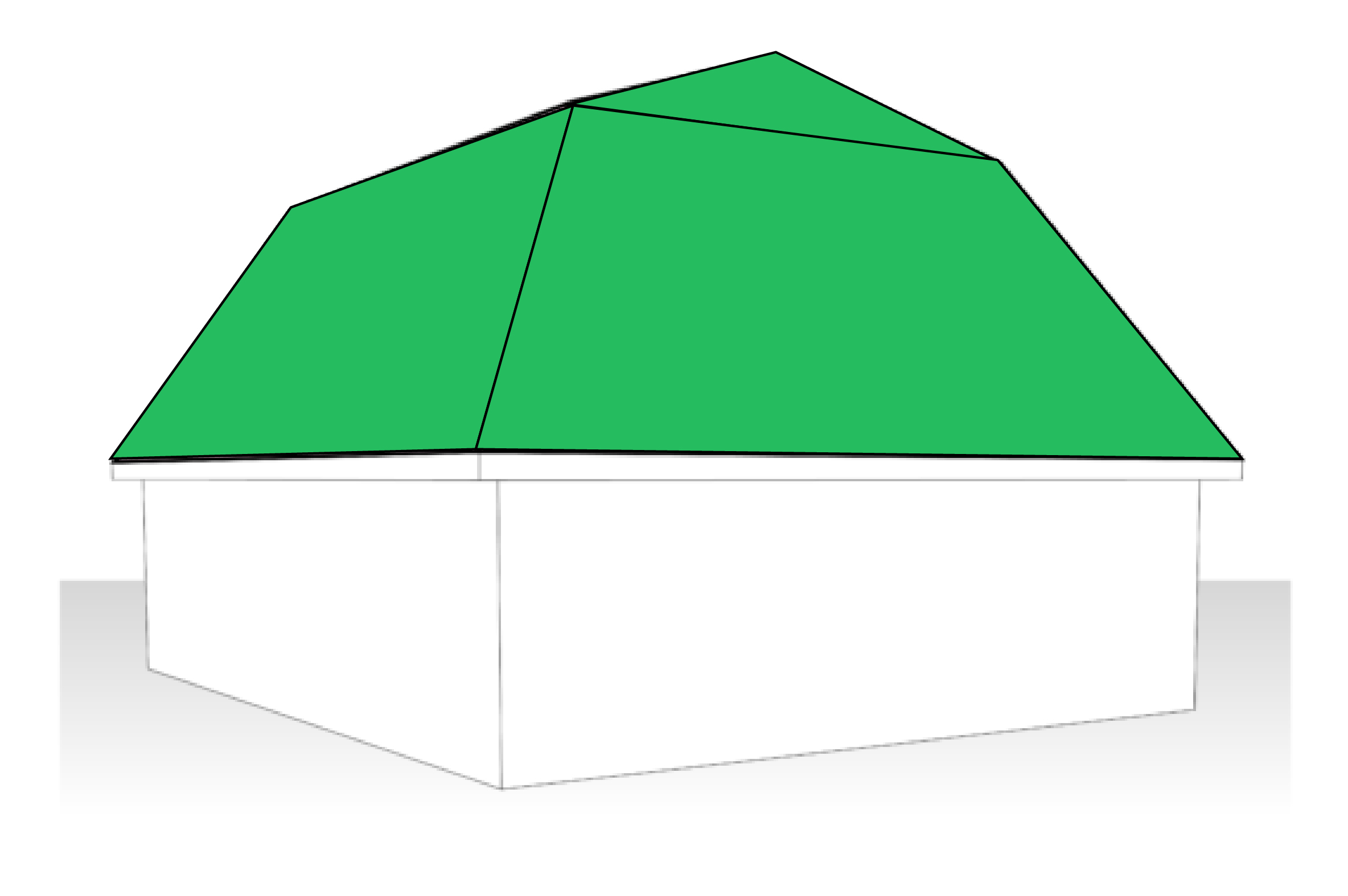 Mansard Roof Illustration