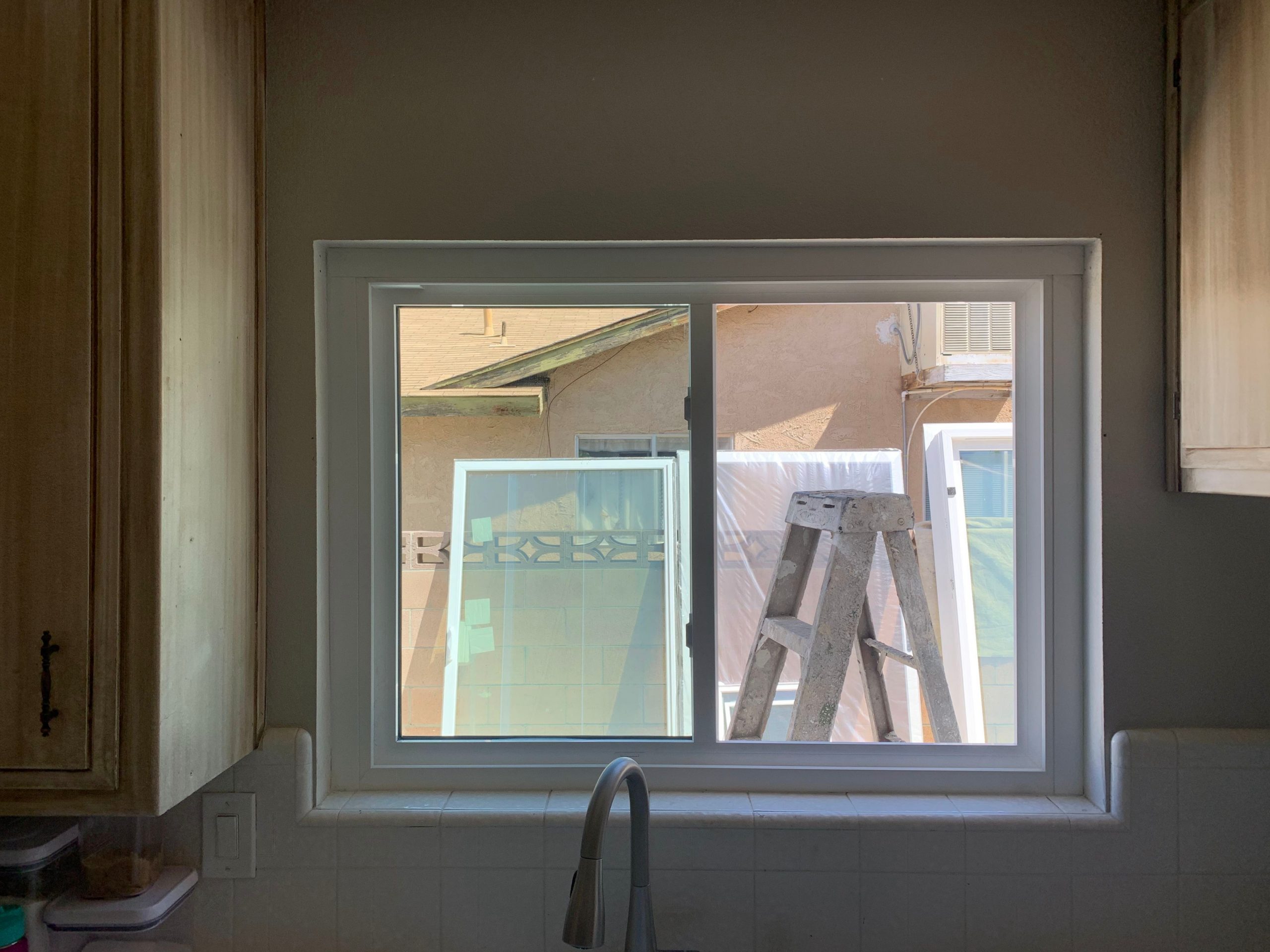 Windows & TexCote Coolwall installation in Ridgecrest, CA