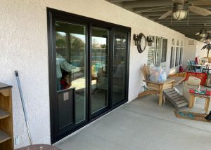 Sliding Glass Patio Door with In-Glass Pet Door in Ontario, CA (3)