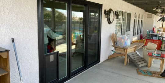 Sliding Glass Patio Door with In-Glass Pet Door in Ontario, CA (3)