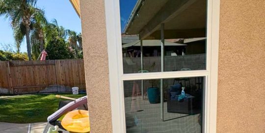 White Vinyl Sliding and Single-Hung Window Replacement in Northridge, CA